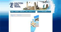 Desktop Screenshot of halcyontravel.ca
